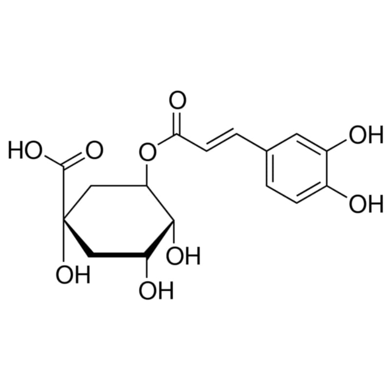 Хлорогеновая кислота, CAS 327-97-9, аналитический стандарт, 500мг, Clearsynth