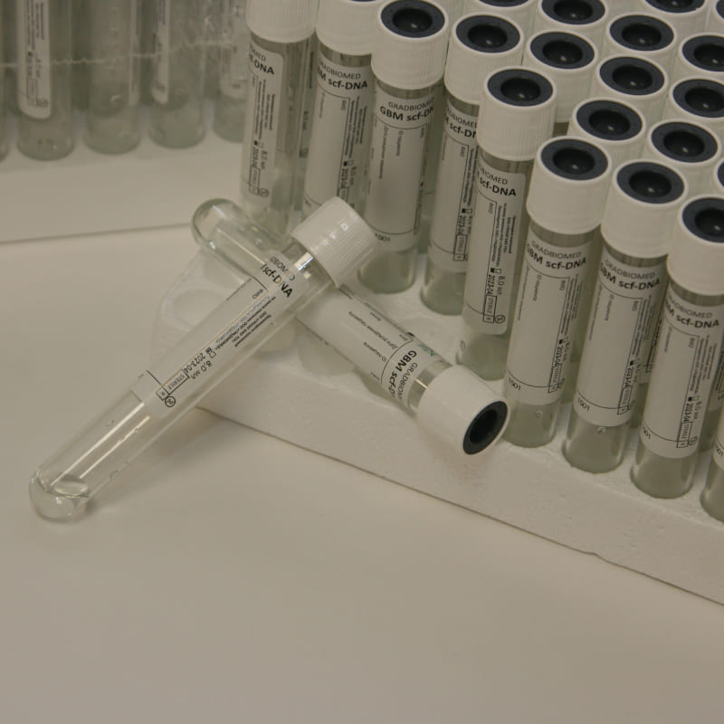 Пробирки GBM scf-DNA для сбора крови и стабилизации свободно циркулирующей ДНК в ней