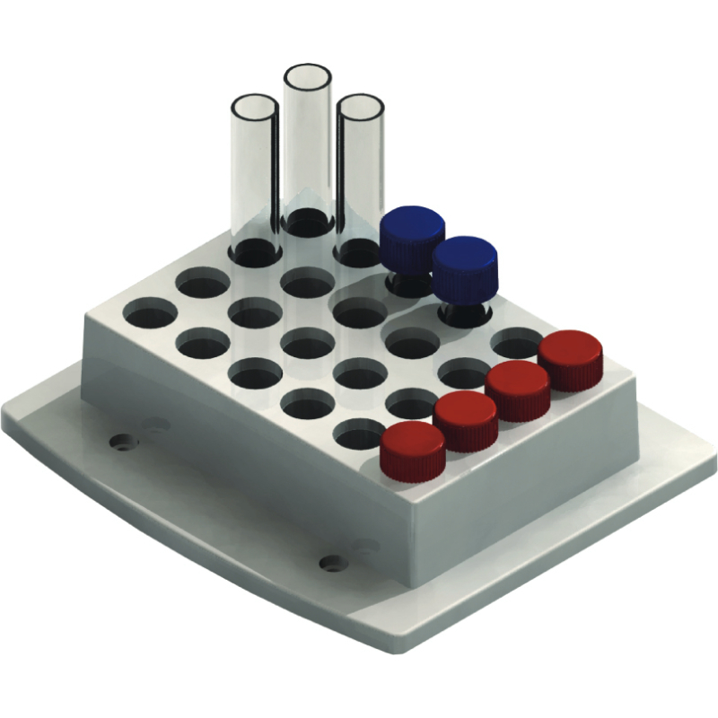 Термоблок для 24 пробирок диаметром 12 мм, для MS-100/MSC-100/MK-10/MK-20