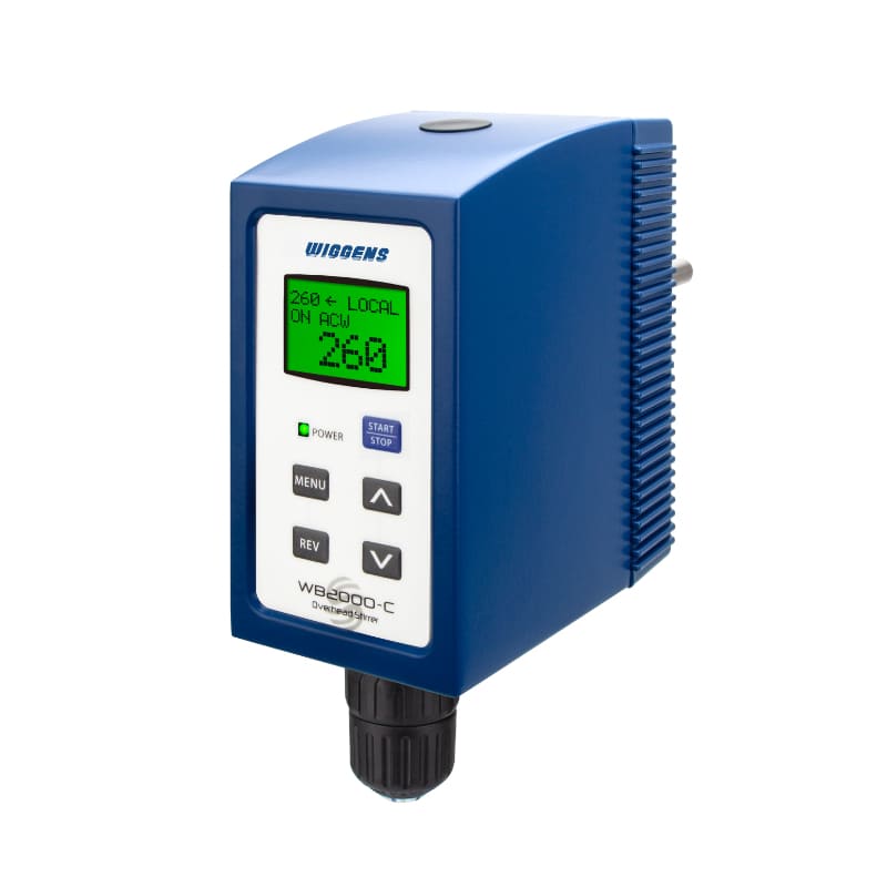 Верхнеприводная мешалка WB2000-C, со штативом WF12, мешалкой 9004